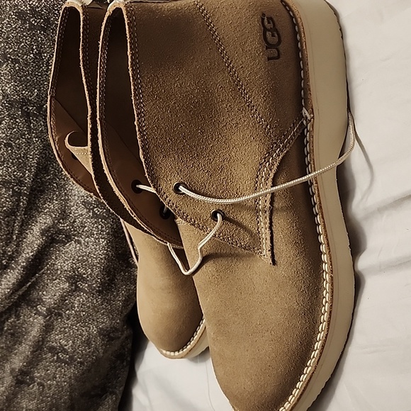 UGG Tan Chukka Boots with Suede Upper and Crepe Sole